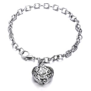 ♠️+ Swarovski ®Stones Crystal Heart Charm Bracelet